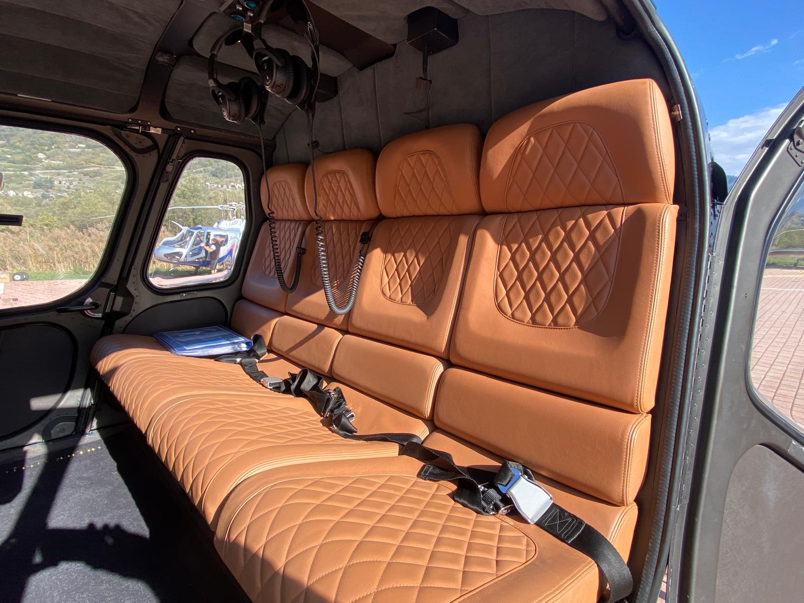 AS350BA leather passenger cabin